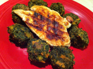 Irish Balls w grilled chicken