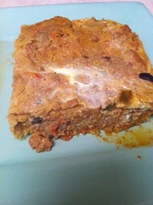 Mexi Spag Squash Pie