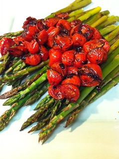 Asparagus w Balsamic Tomatoes